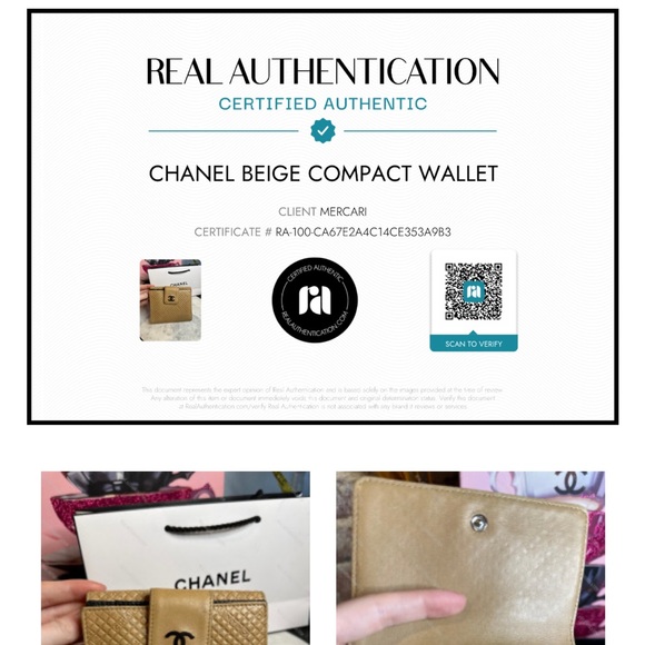 Chanel Beige Compact Wallet - Picture 16 of 16